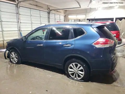 KNMAT2MV7FP575368 — 2015 Nissan Rogue, фото 2 с аукциона Copart, Передняя часть