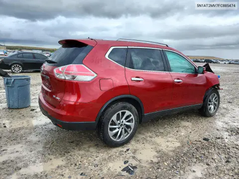 2015 Nissan Rogue Sl VIN 5N1AT2MV7FC885474 фото 3