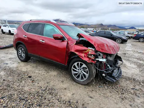 2015 Nissan Rogue Sl VIN 5N1AT2MV7FC885474 фото 4