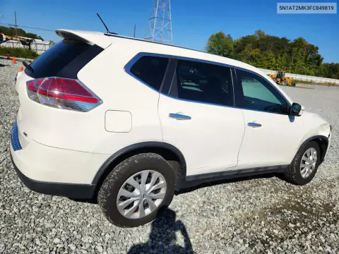 5N1AT2MK3FC849819 — 2015 Nissan Rogue, фото 3 с аукциона Copart, Передняя часть