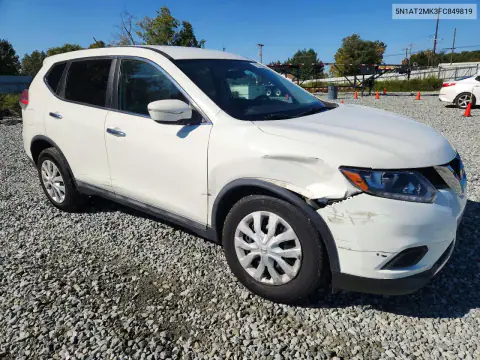 5N1AT2MK3FC849819 — 2015 Nissan Rogue, фото 4 с аукциона Copart, Передняя часть