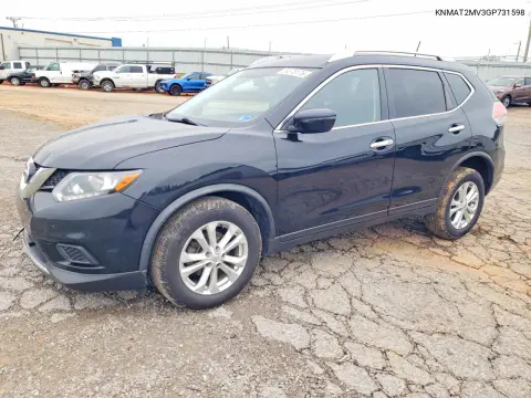 KNMAT2MV3GP731598 — 2016 Nissan Rogue, Передняя часть, фото до ремонта