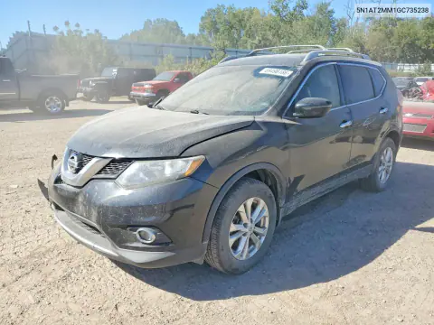 2016 Nissan Rogue S VIN 5N1AT2MM1GC735238 фото 1