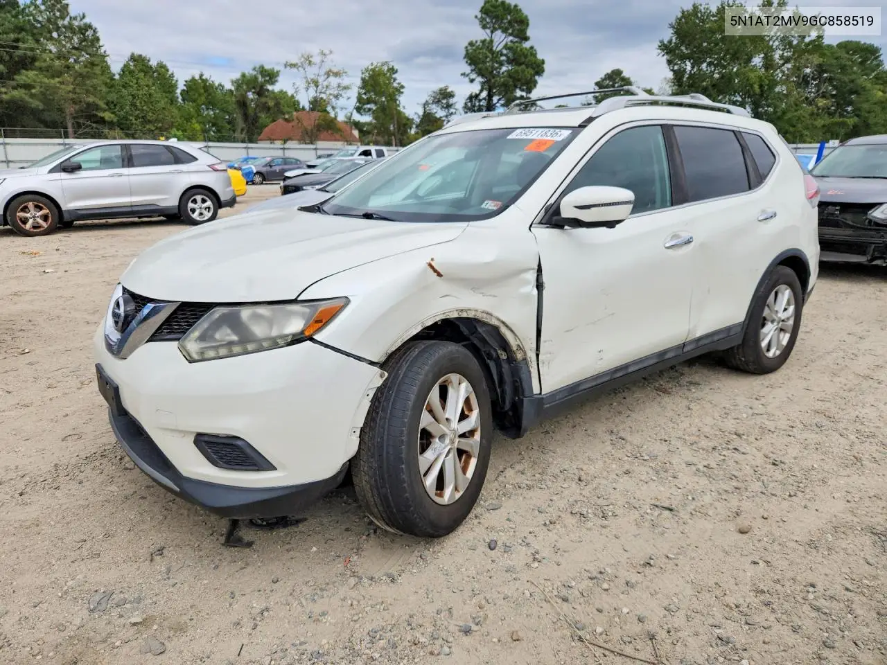 2016 Nissan Rogue Sv VIN 5N1AT2MV9GC858519 фото 1