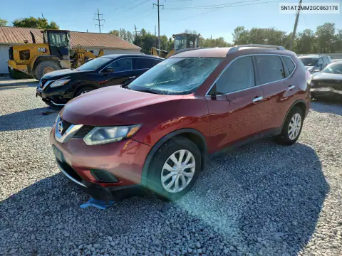 5N1AT2MM2GC863178 — 2016 Nissan Rogue, Передняя часть, фото до ремонта