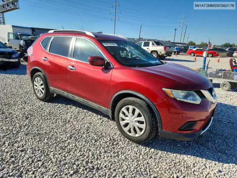 5N1AT2MM2GC863178 — 2016 Nissan Rogue, фото 4 с аукциона Copart, Передняя часть