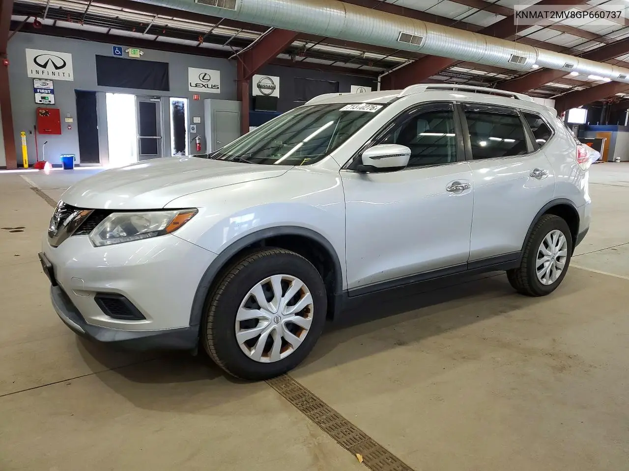 2016 Nissan Rogue S VIN KNMAT2MV8GP660737 фото 1