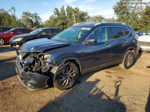 5N1AT2MV4GC794907 — 2016 Nissan Rogue, Передняя часть, фото до ремонта