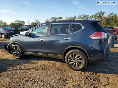 2016 Nissan Rogue Sl VIN 5N1AT2MV4GC794907 фото 2