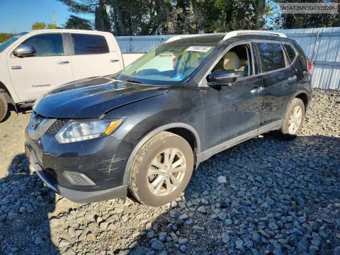 5N1AT2MV3GC920206 — 2016 Nissan Rogue, Задняя часть, фото до ремонта