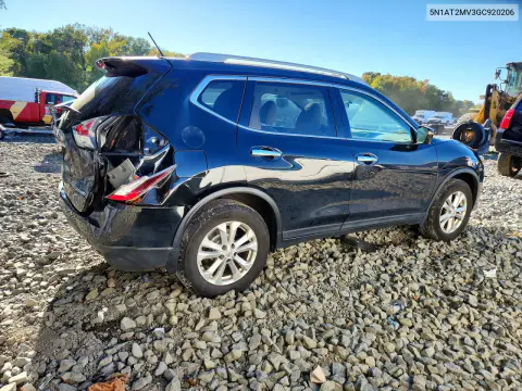 2016 Nissan Rogue Sv VIN 5N1AT2MV3GC920206 фото 3