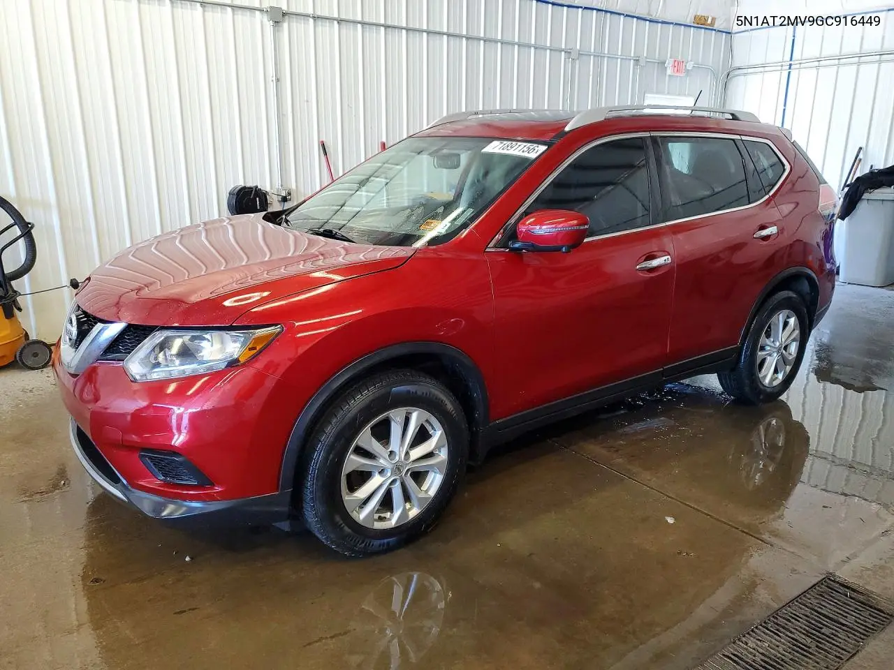 2016 Nissan Rogue Sv VIN 5N1AT2MV9GC916449 фото 1