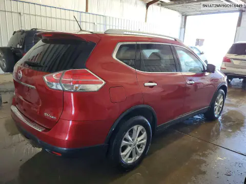 2016 Nissan Rogue Sv VIN 5N1AT2MV9GC916449 фото 3