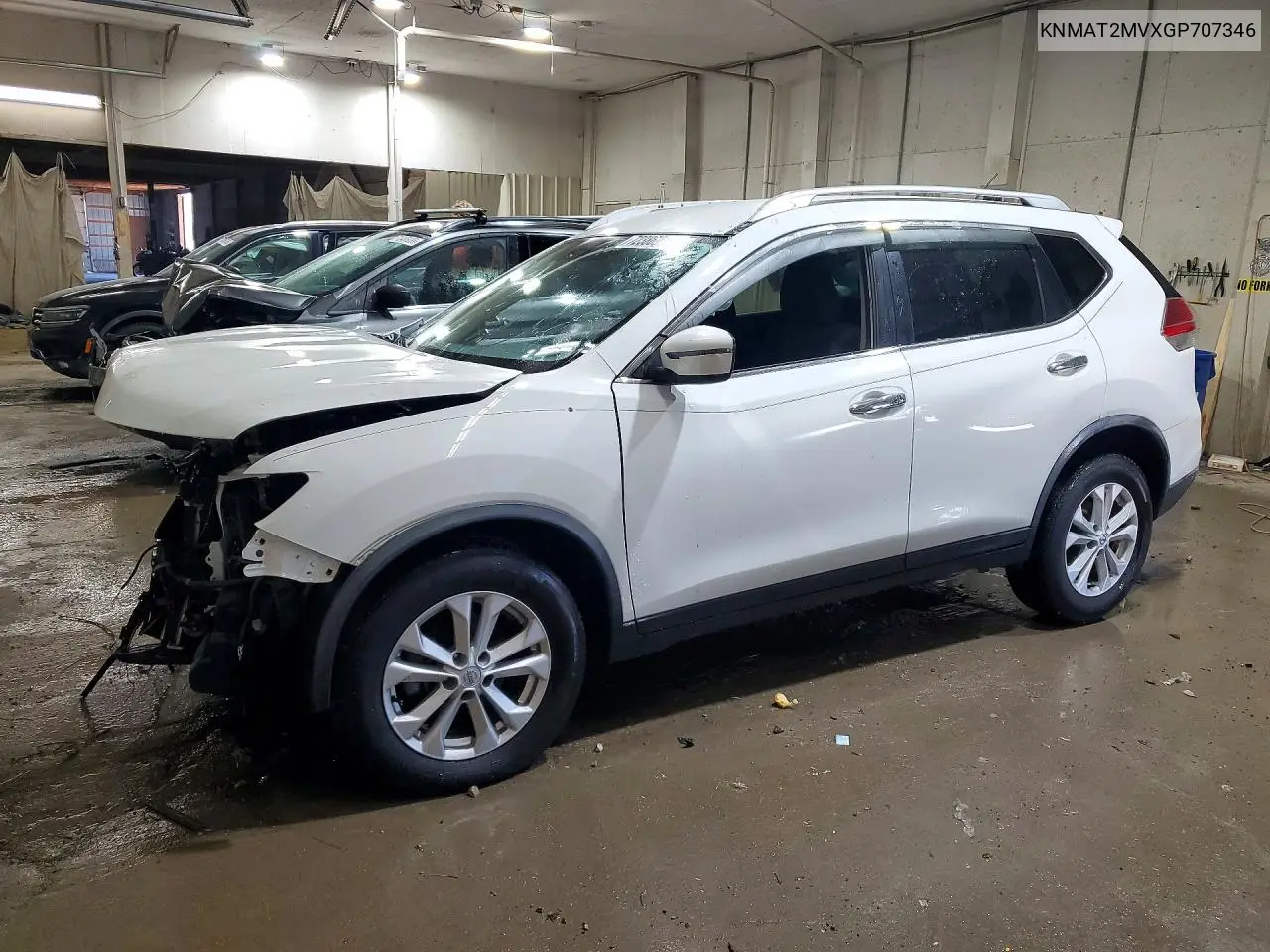 2016 Nissan Rogue Sv VIN KNMAT2MVXGP707346 фото 1
