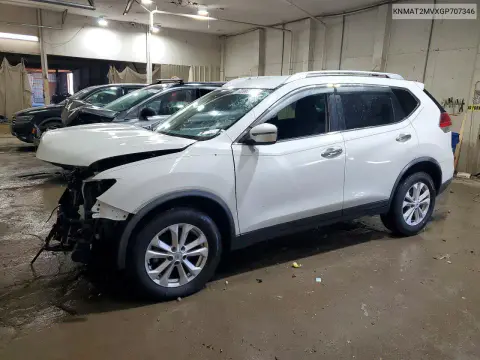 KNMAT2MVXGP707346 — 2016 Nissan Rogue, Передняя часть, фото до ремонта