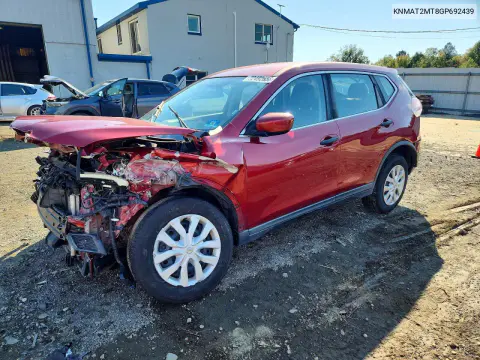 KNMAT2MT8GP692439 — 2016 Nissan Rogue, Передняя часть, фото до ремонта