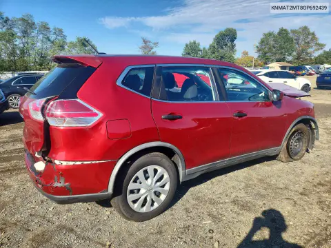 2016 Nissan Rogue S VIN KNMAT2MT8GP692439 фото 3