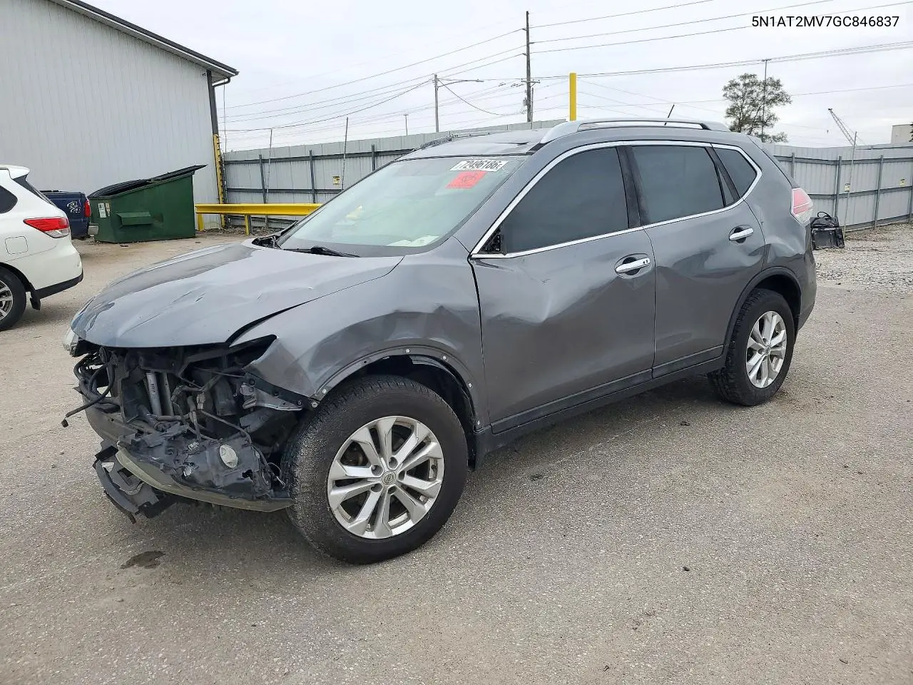 2016 Nissan Rogue VIN 5N1AT2MV7GC846837 фото 1