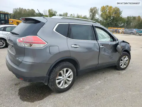 2016 Nissan Rogue VIN 5N1AT2MV7GC846837 фото 3