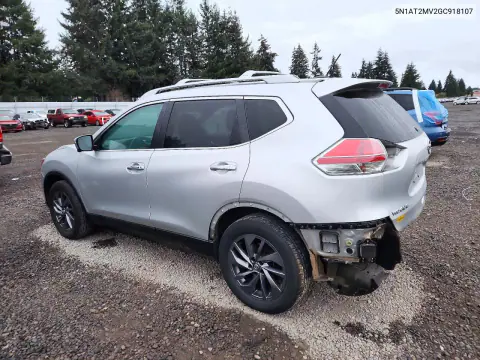 2016 Nissan Rogue Sl VIN 5N1AT2MV2GC918107 фото 2