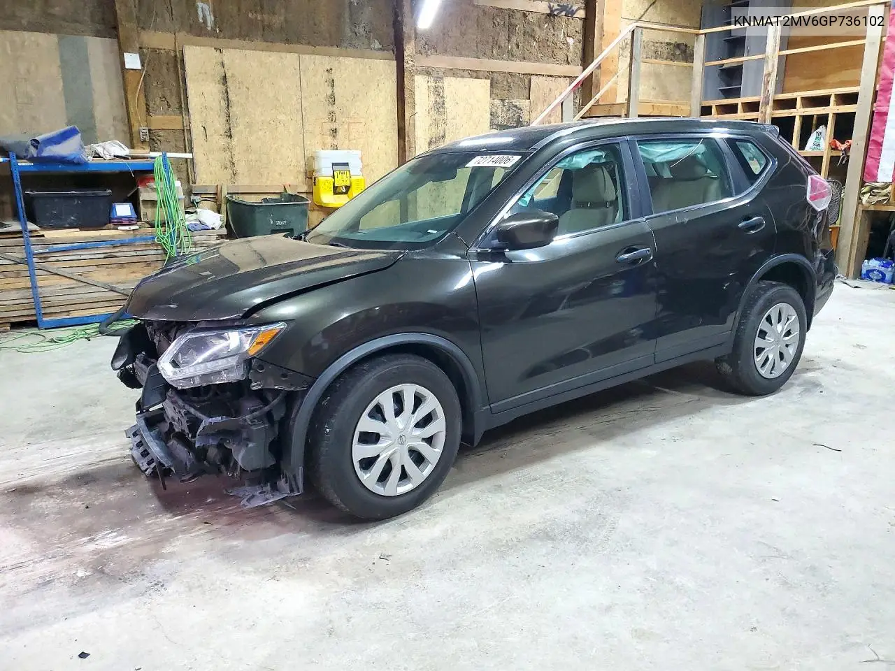 2016 Nissan Rogue S VIN KNMAT2MV6GP736102 фото 1