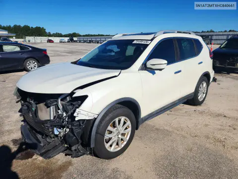5N1AT2MTXHC840661 — 2017 Nissan Rogue, Передняя часть, фото до ремонта