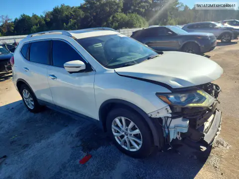 2017 Nissan Rogue Sv VIN 5N1AT2MTXHC840661 фото 4