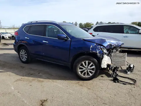 2017 Nissan Rogue Sv VIN JN8AT2MV2HW028179 фото 4