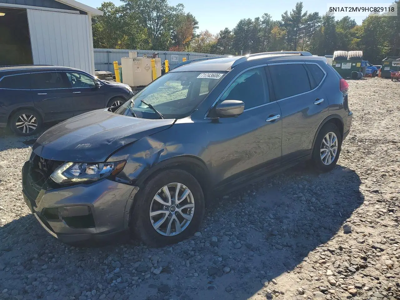 2017 Nissan Rogue Sv VIN 5N1AT2MV9HC829118 фото 1