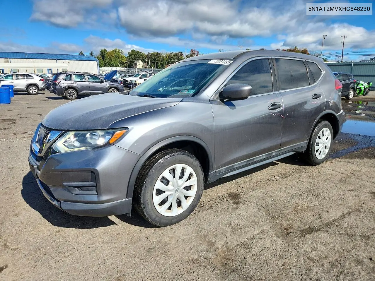 2017 Nissan Rogue S VIN 5N1AT2MVXHC848230 фото 1