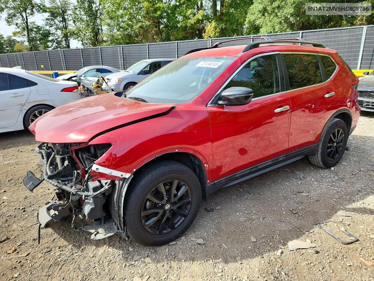 2017 Nissan Rogue Sv VIN 5N1AT2MV5HC808766 фото 1