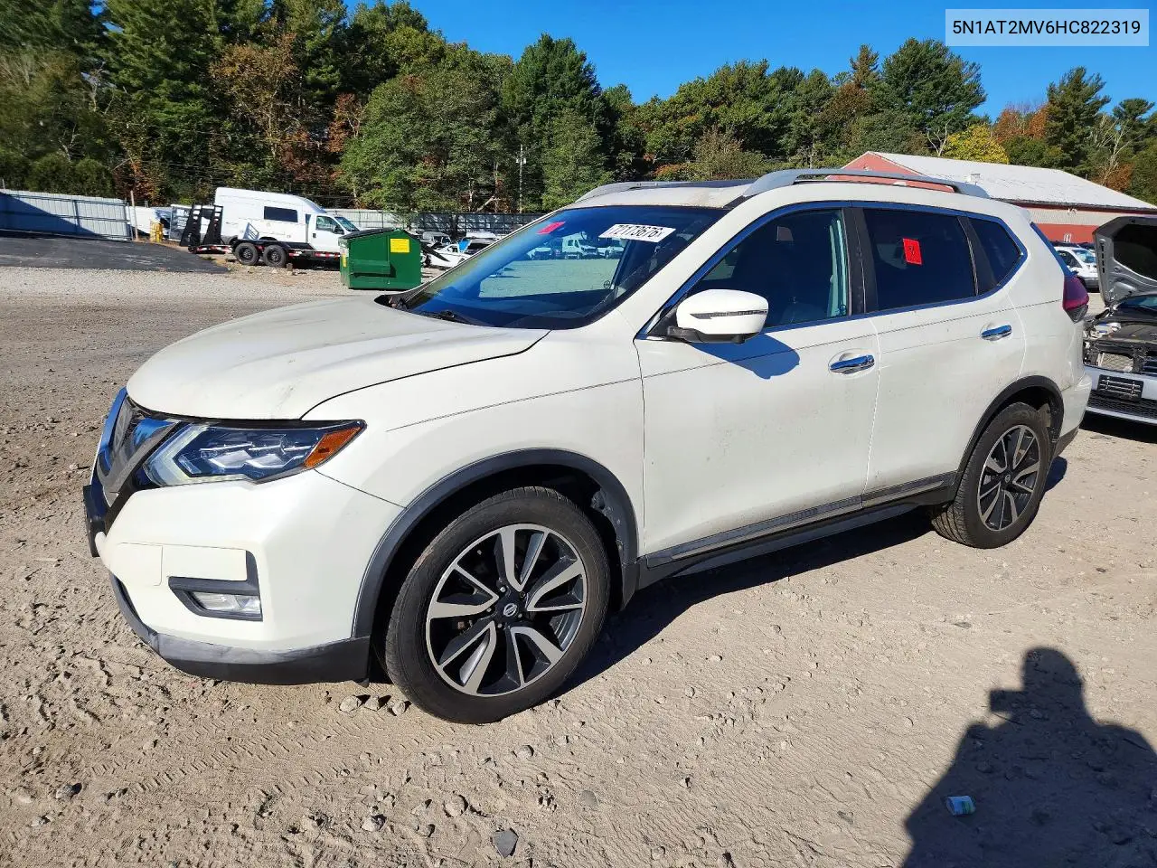 2017 Nissan Rogue S VIN 5N1AT2MV6HC822319 фото 1