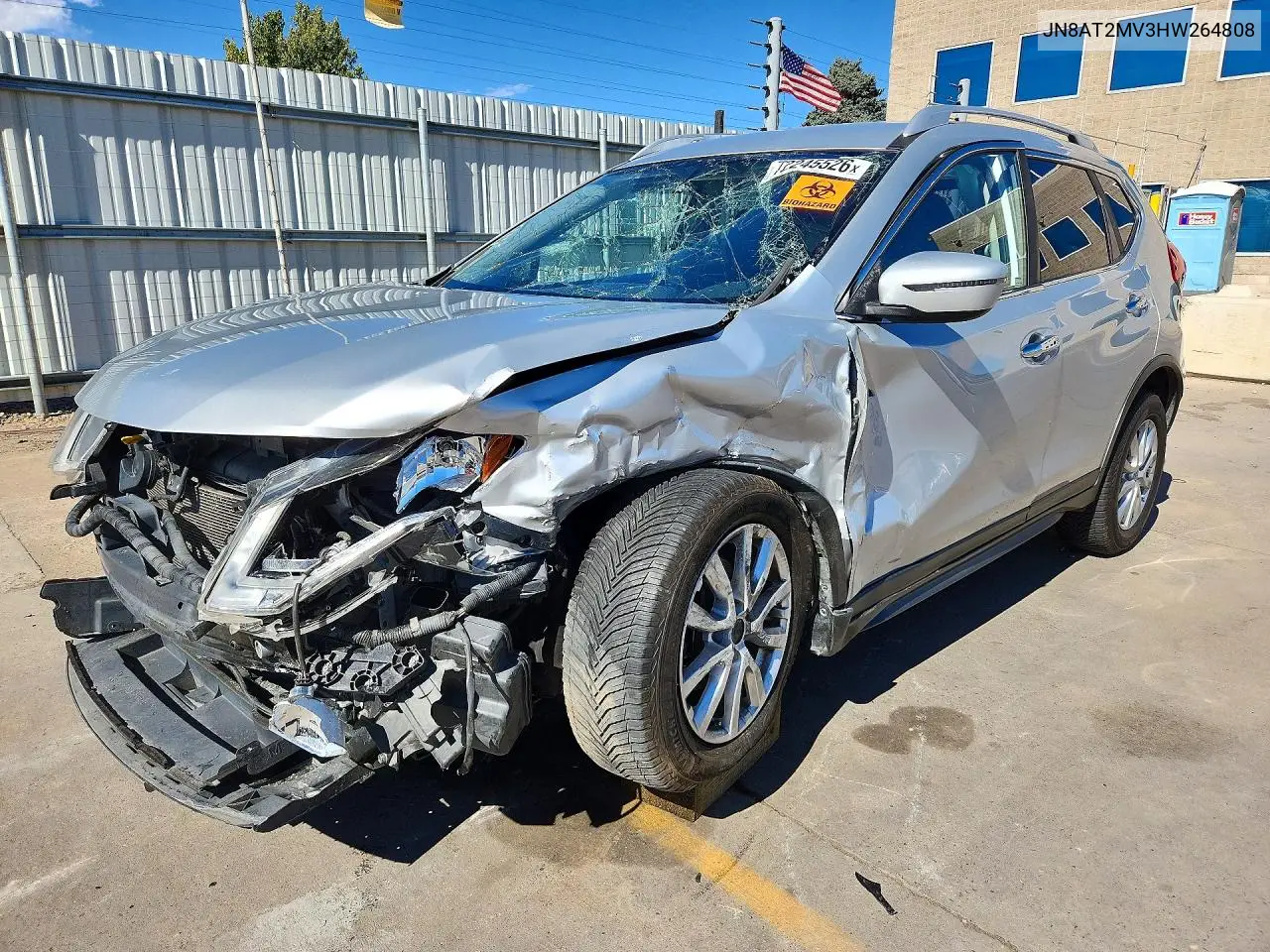 2017 Nissan Rogue Sv VIN JN8AT2MV3HW264808 фото 1