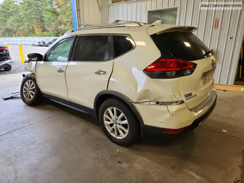 2017 Nissan Rogue Sv VIN JN8AT2MVXHW018998 фото 2