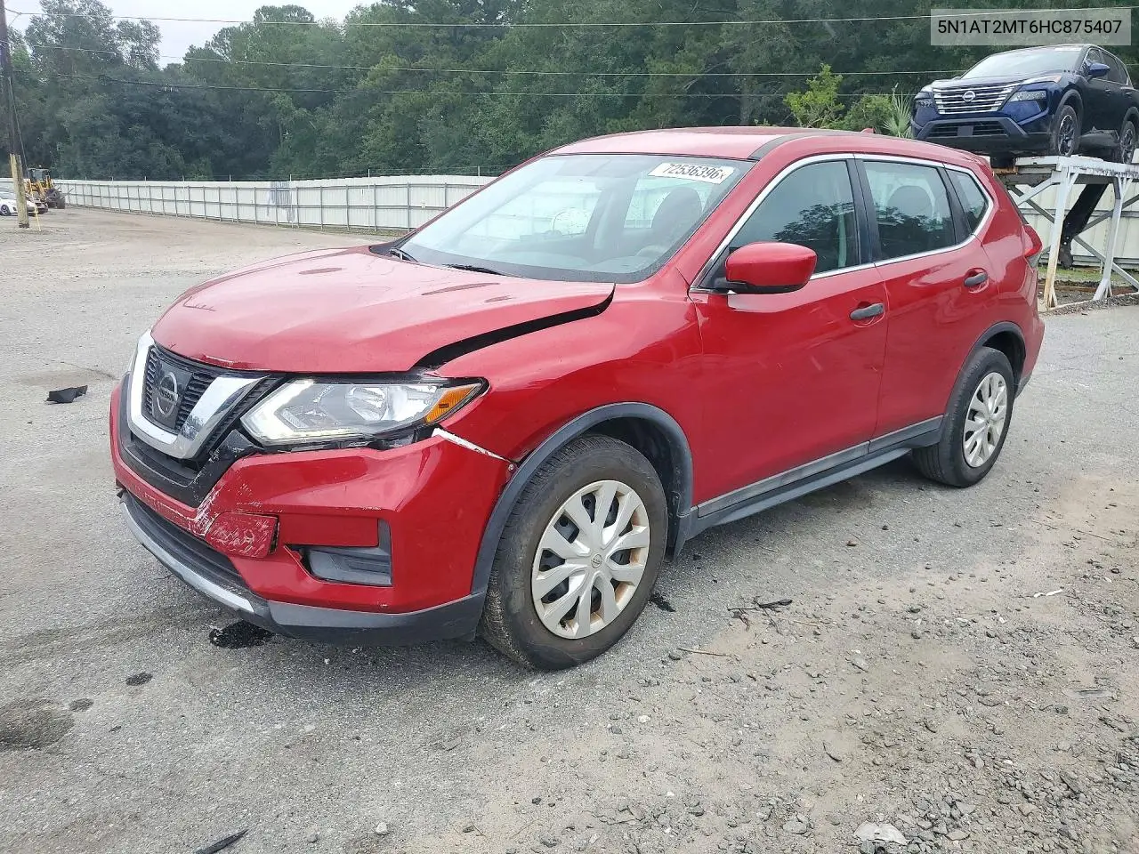 2017 Nissan Rogue S VIN 5N1AT2MT6HC875407 фото 1