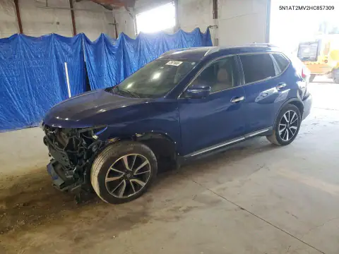 5N1AT2MV2HC857309 — 2017 Nissan Rogue, Передняя часть, фото до ремонта