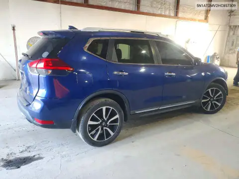 5N1AT2MV2HC857309 — 2017 Nissan Rogue, фото 3 с аукциона Copart 19.10.2026, Передняя часть