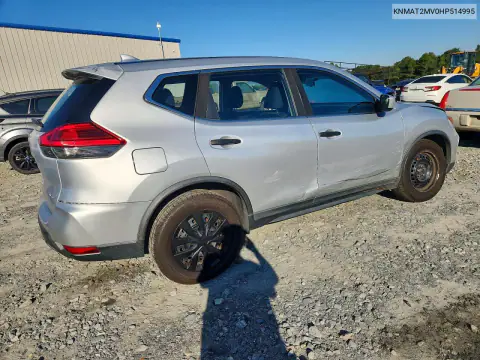 KNMAT2MV0HP514995 — 2017 Nissan Rogue, фото 3 с аукциона Copart, Сторона