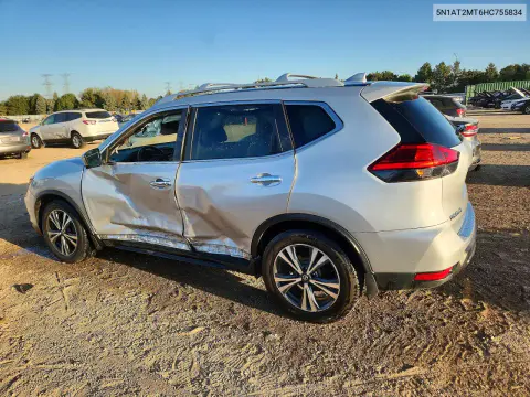 2017 Nissan Rogue Sl VIN 5N1AT2MT6HC755834 фото 2