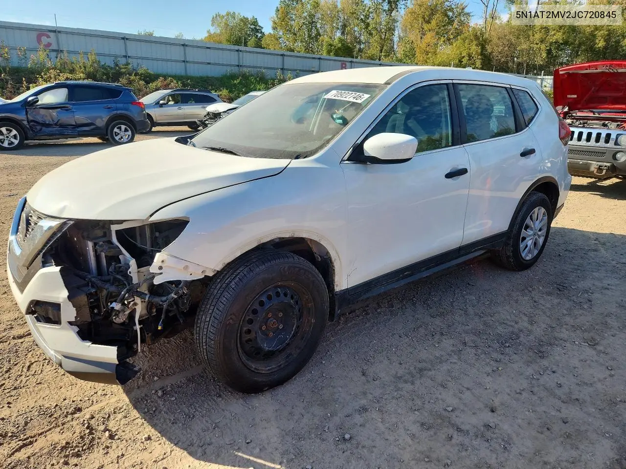 2018 Nissan Rogue S VIN 5N1AT2MV2JC720845 фото 1