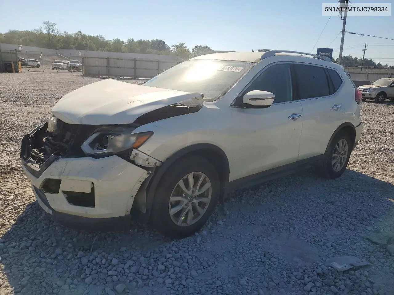 5N1AT2MT6JC798334 Nissan Rogue 2018 — повреждение Передняя часть, фото до ремонта