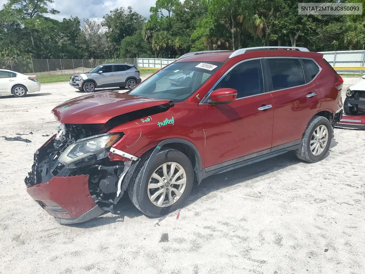 2018 Nissan Rogue Sv VIN 5N1AT2MT8JC850093 фото 1