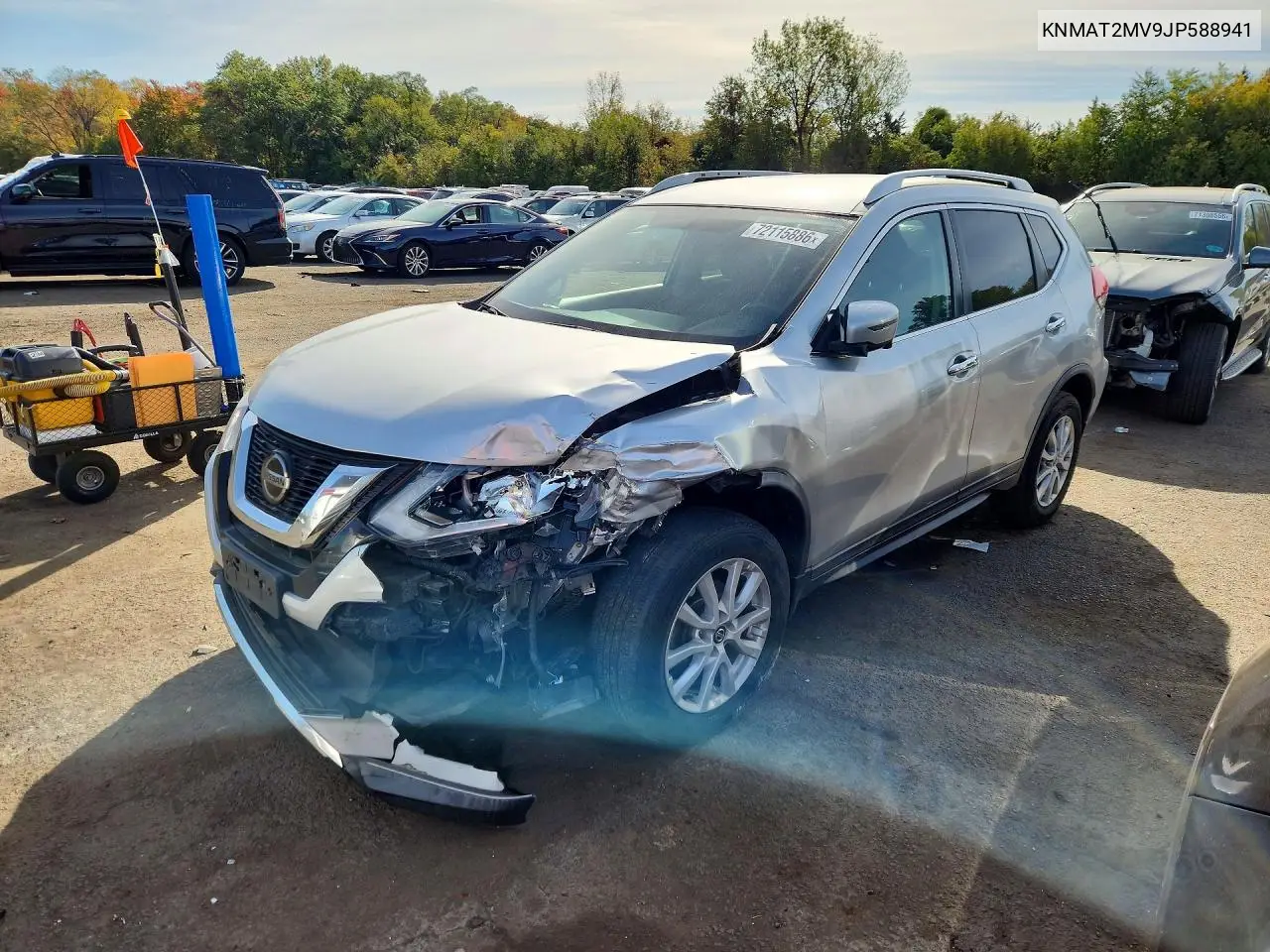 2018 Nissan Rogue Sv VIN KNMAT2MV9JP588941 фото 1