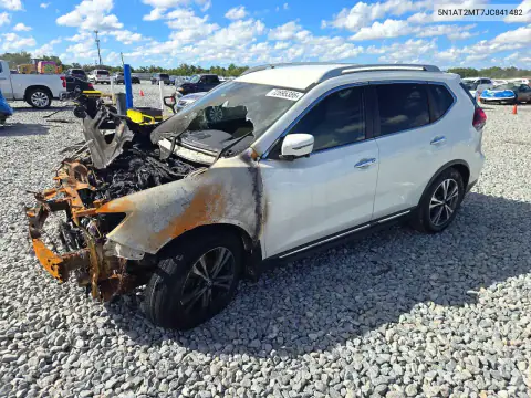 5N1AT2MT7JC841482 — 2018 Nissan Rogue, Передняя часть, фото до ремонта