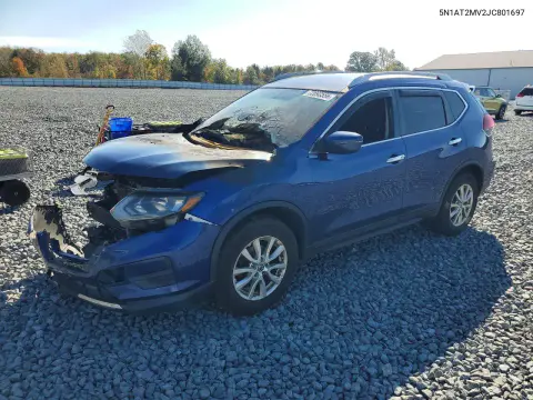 2018 Nissan Rogue Sv VIN 5N1AT2MV2JC801697 фото 1