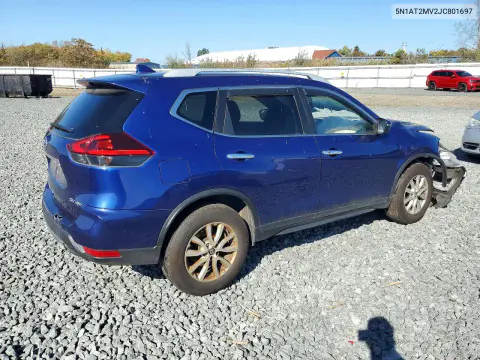 2018 Nissan Rogue Sv VIN 5N1AT2MV2JC801697 фото 3