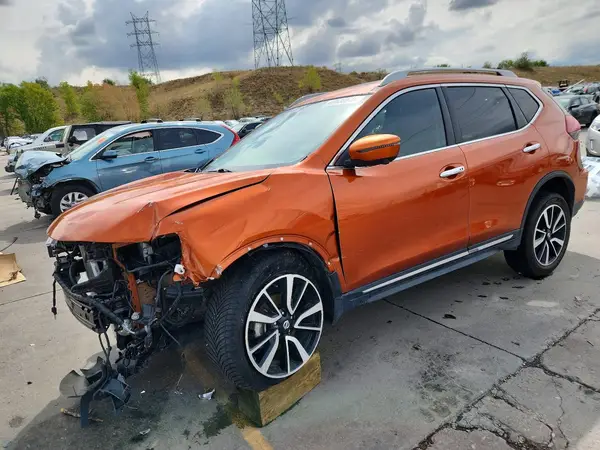 5N1AT2MV2KC742734 — 2019 Nissan Rogue, Передняя часть (Front End), фото до ремонта