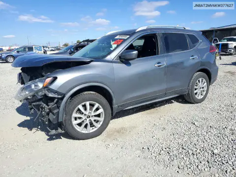 JN8AT2MV6KW377627 — 2019 Nissan Rogue, Передняя часть, фото до ремонта