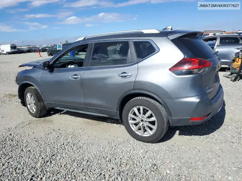 2019 Nissan Rogue Sv VIN JN8AT2MV6KW377627 фото 2