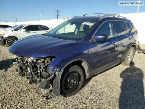 JN8AT2MT7KW504920 — 2019 Nissan Rogue, Передняя часть, фото до ремонта